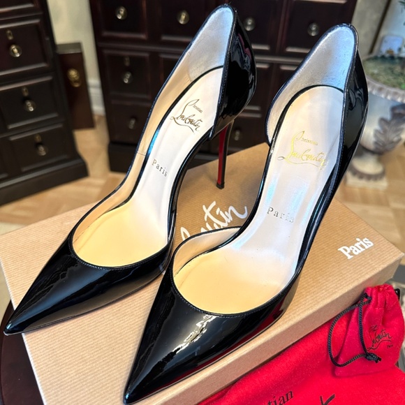 Christian Louboutin Iriza black patent pumps - Picture 2 of 12